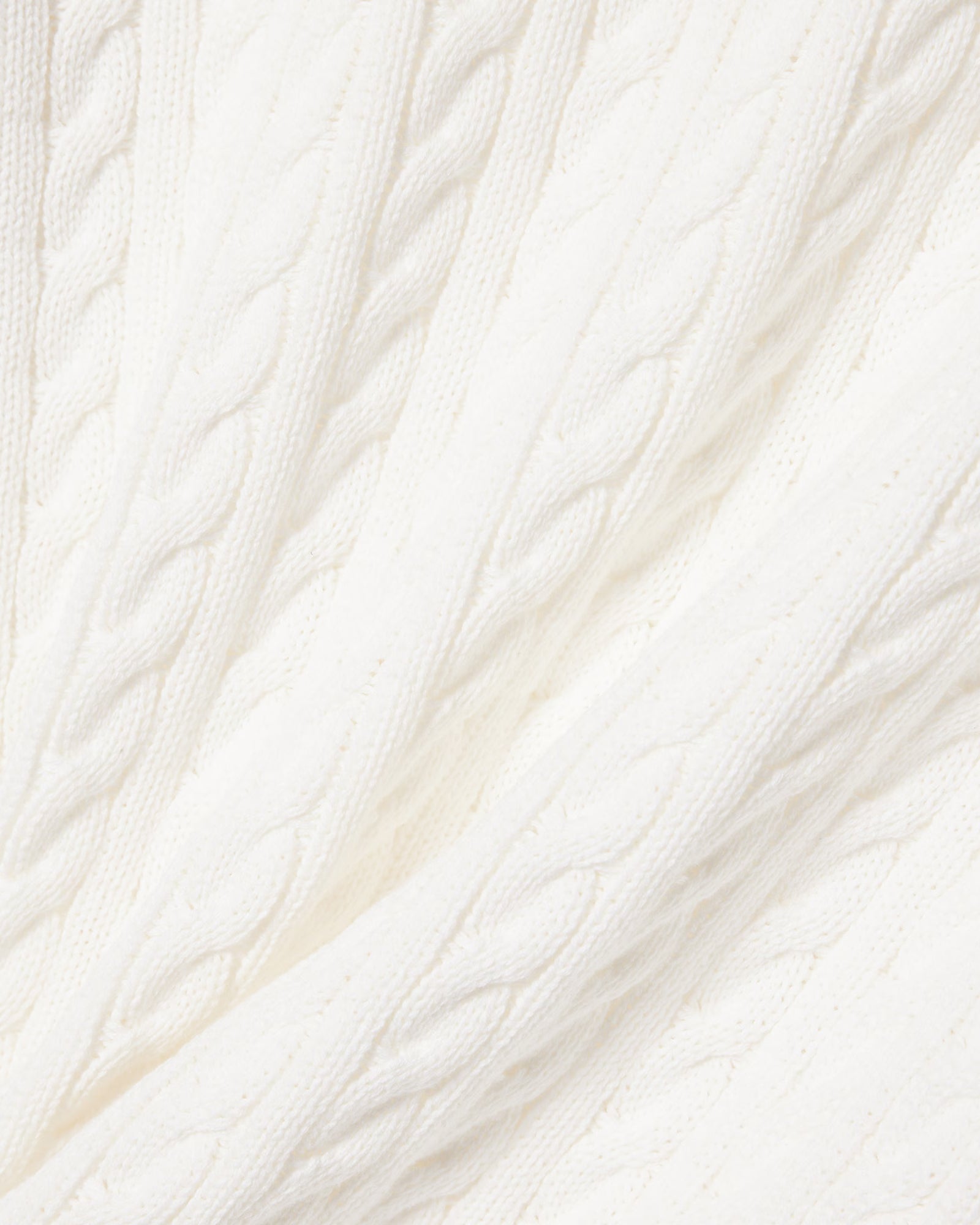 Lacoste Cable Knit Mens Cotton Jumper - Flour/Green | [shop_name] | Designer Mens Jumpers