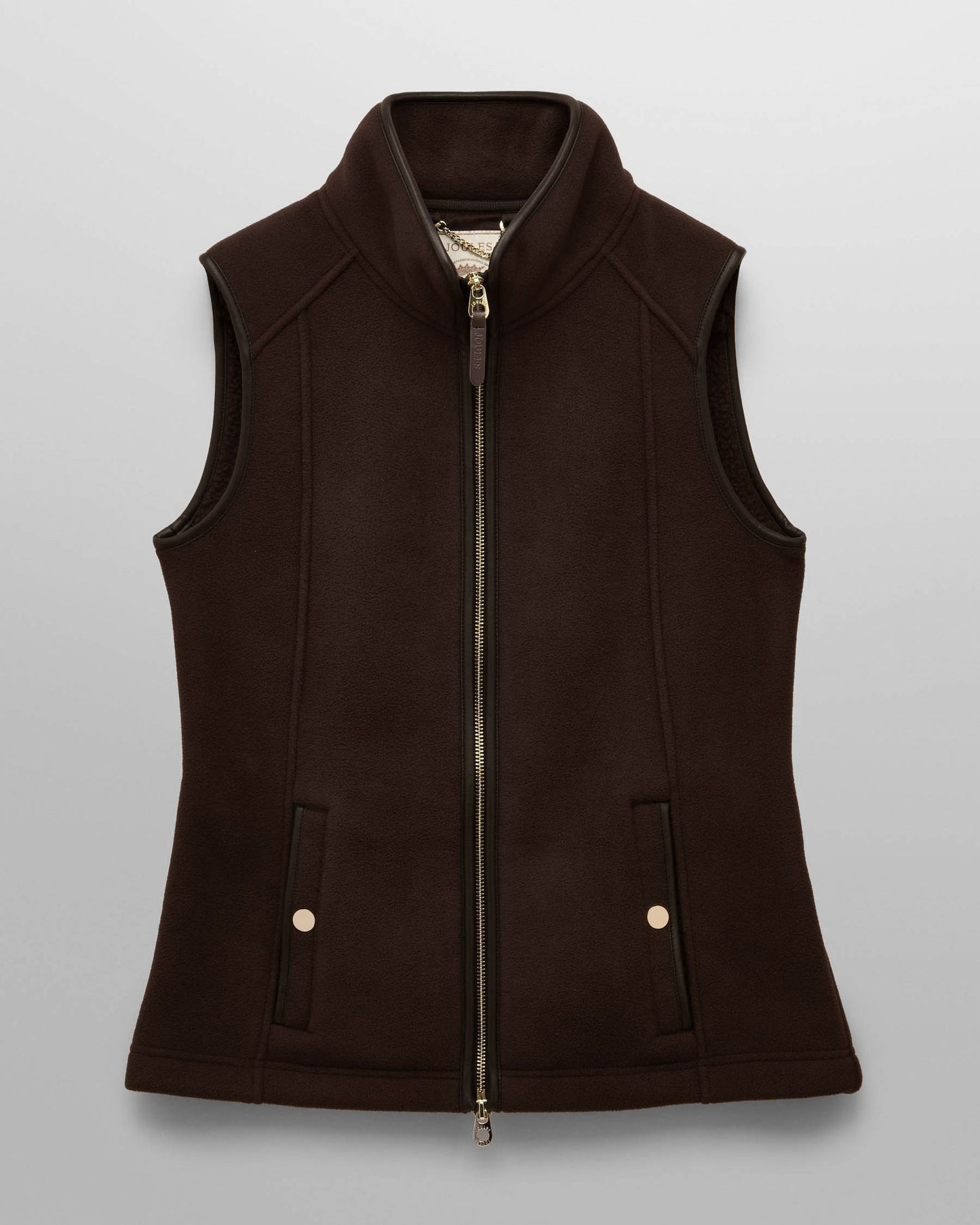 Joules Heritage Womens Fleece Gilet - Brown