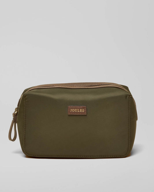 Joules Edie Womens Cosmetic Bag - Khaki Green