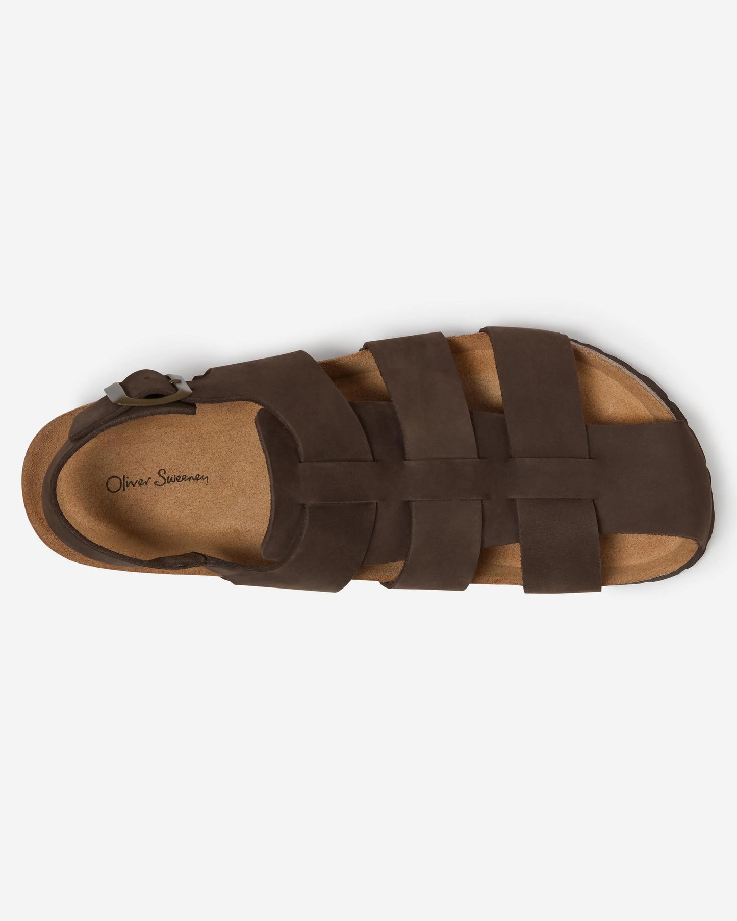 Oliver Sweeney Astorga Mens Calf Leather Fisherman Sandals - Brown | CHO | Designer Mens Sandals