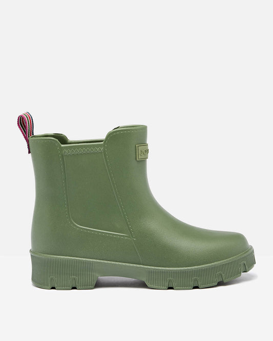 Joules Raindance Womens Short Wellies - Khaki Green