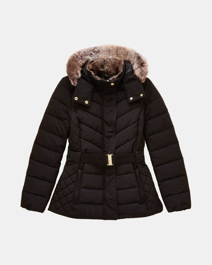 Joules Aspen Womens Parka - Black