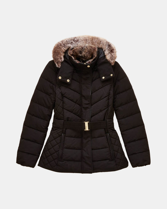 Joules Aspen Womens Parka - Black