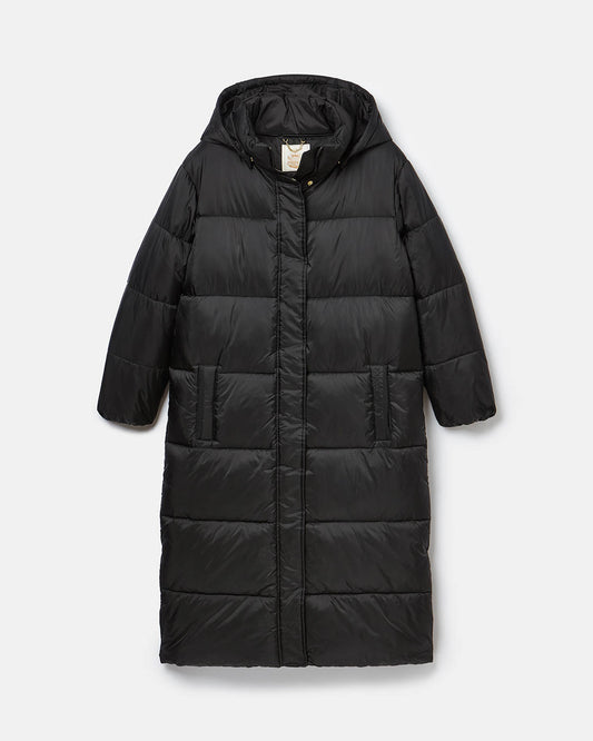 Joules Pitchside Womens Long Padded Jacket - Black