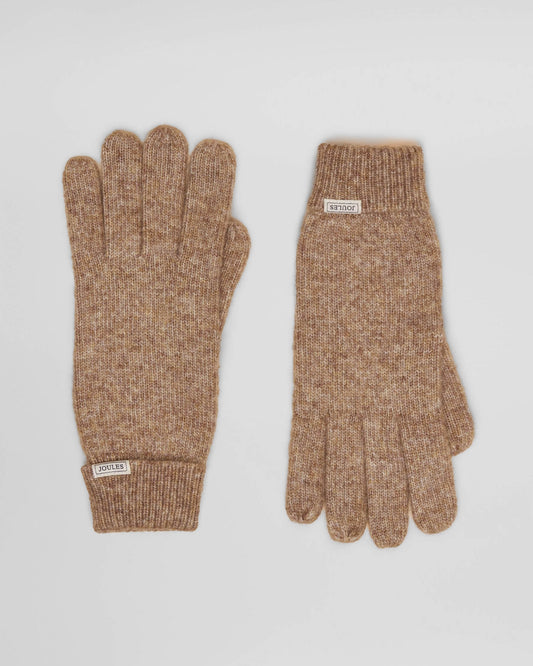 Joules Rosa Womens Gloves - Oatmeal