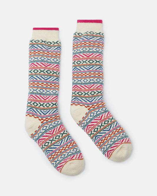 Joules Chalet Womens Socks - Pink