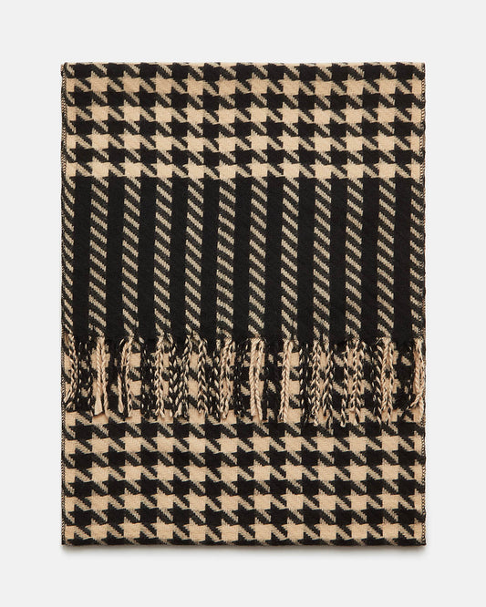 Joules Langtree Womens Scarf - Black/Tan