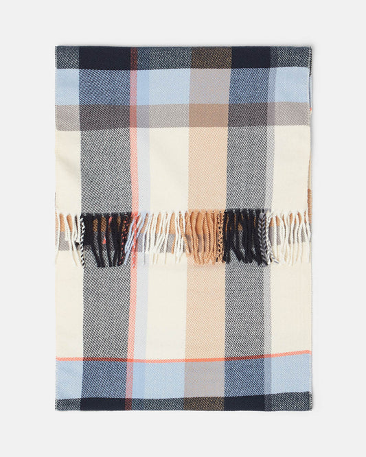 Joules Langtree Womens Scarf - Cream/Blue