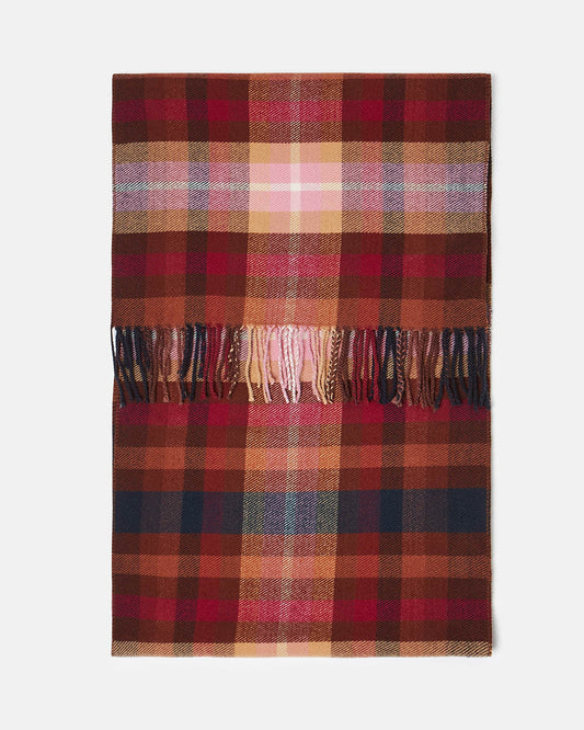 Joules Langtree Womens Scarf - Berry Red