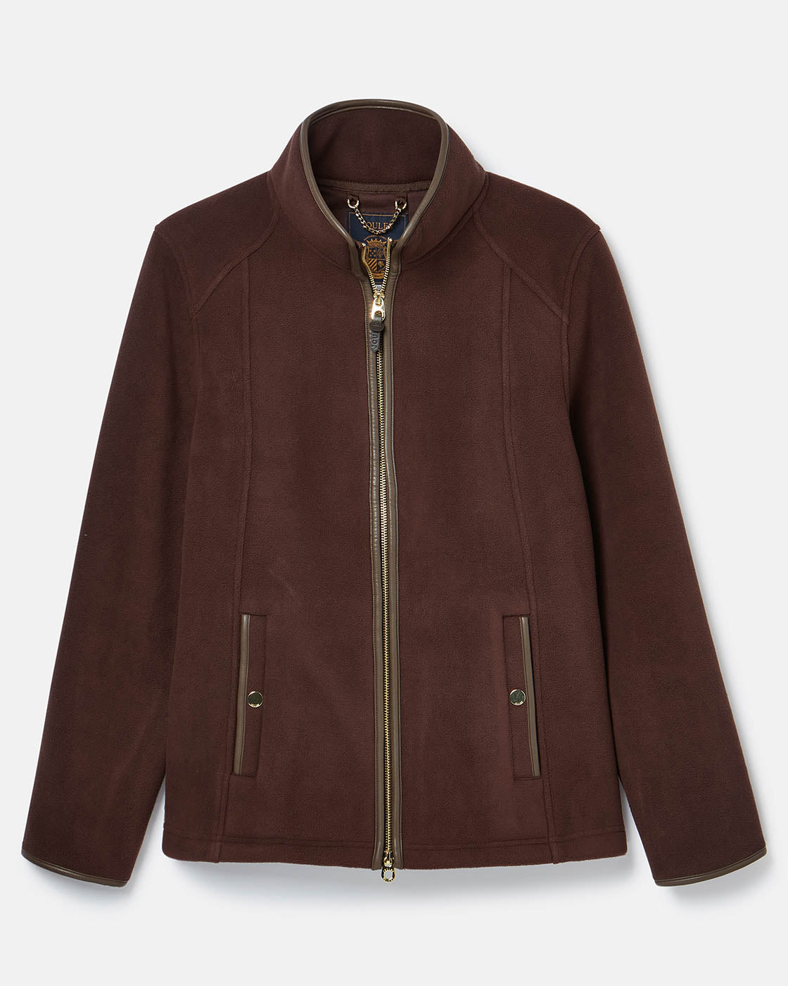 Joules Heritage Full Zip Womens Fleece  - Brown