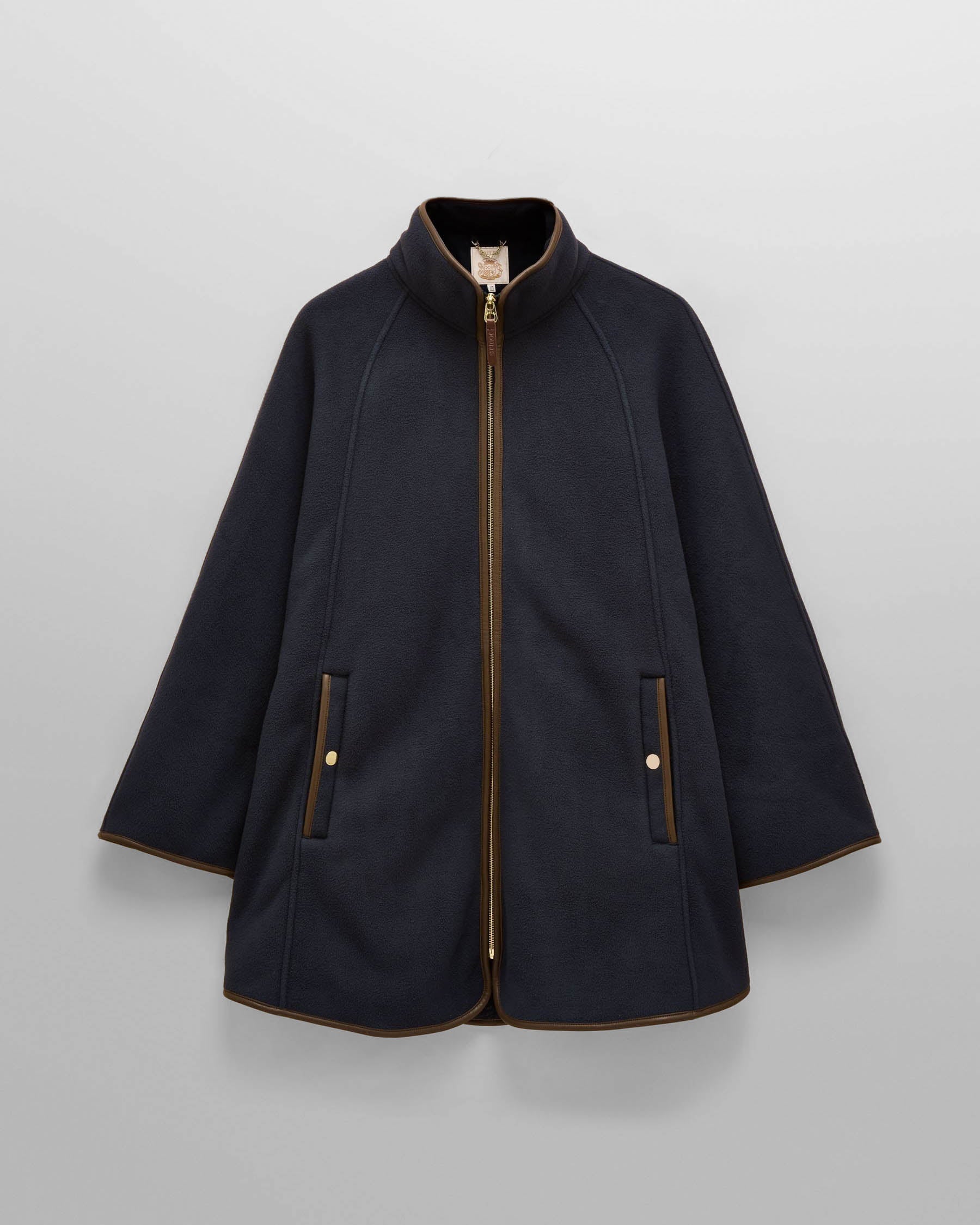 Joules Womens Fleece Cape - Navy flat lay