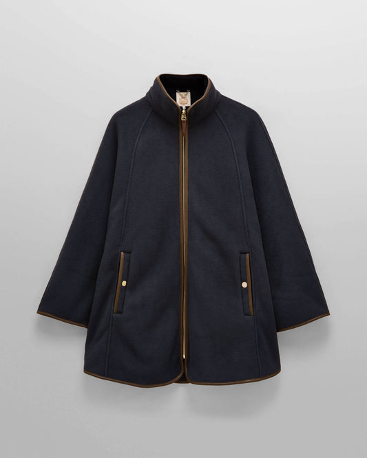 Joules Womens Fleece Cape - Navy flat lay
