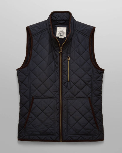 Joules Maynard Mens Quilted Gilet - Navy | CHO | Designer Mens Gilets