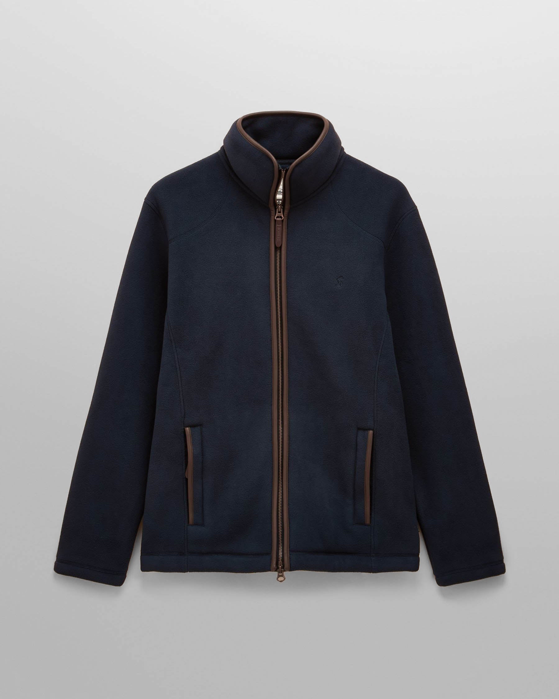 Joules Mens Heritage Full Zip Fleece - Navy - CHO - Designer 