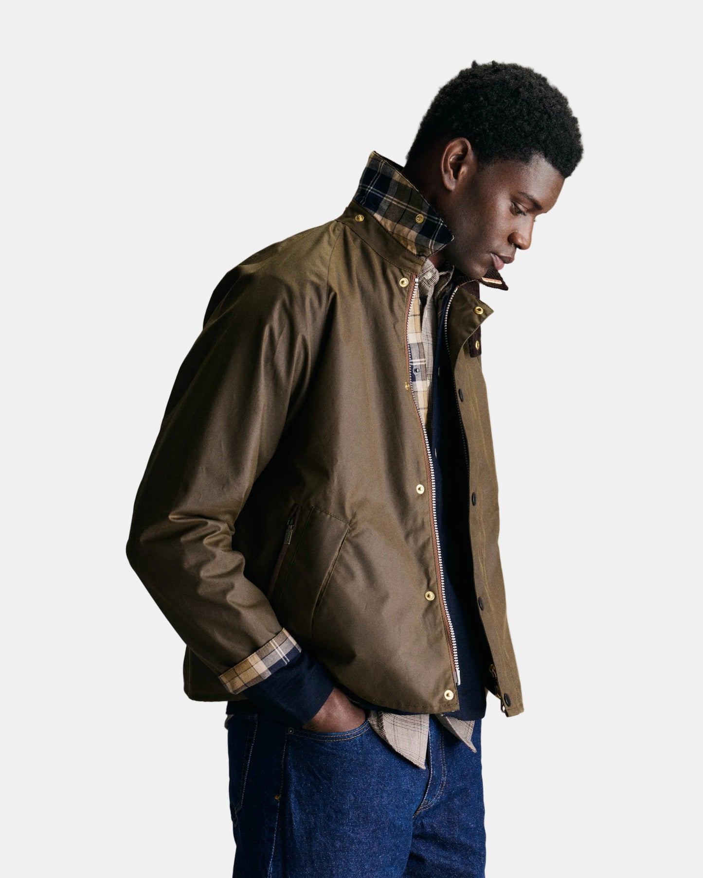 Barbour Icons Transport Mens Wax Jacket - Brown | CHO | Designer Mens Wax Jackets