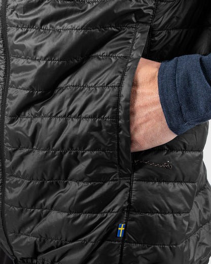 Fjallraven Abisko Mens Padded Gilet - Black 550