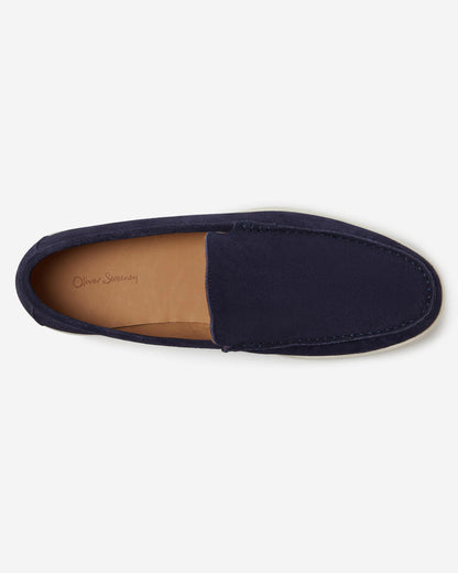 Oliver Sweeney Alicante Suede Mens Moccasin Loafers - Midnight