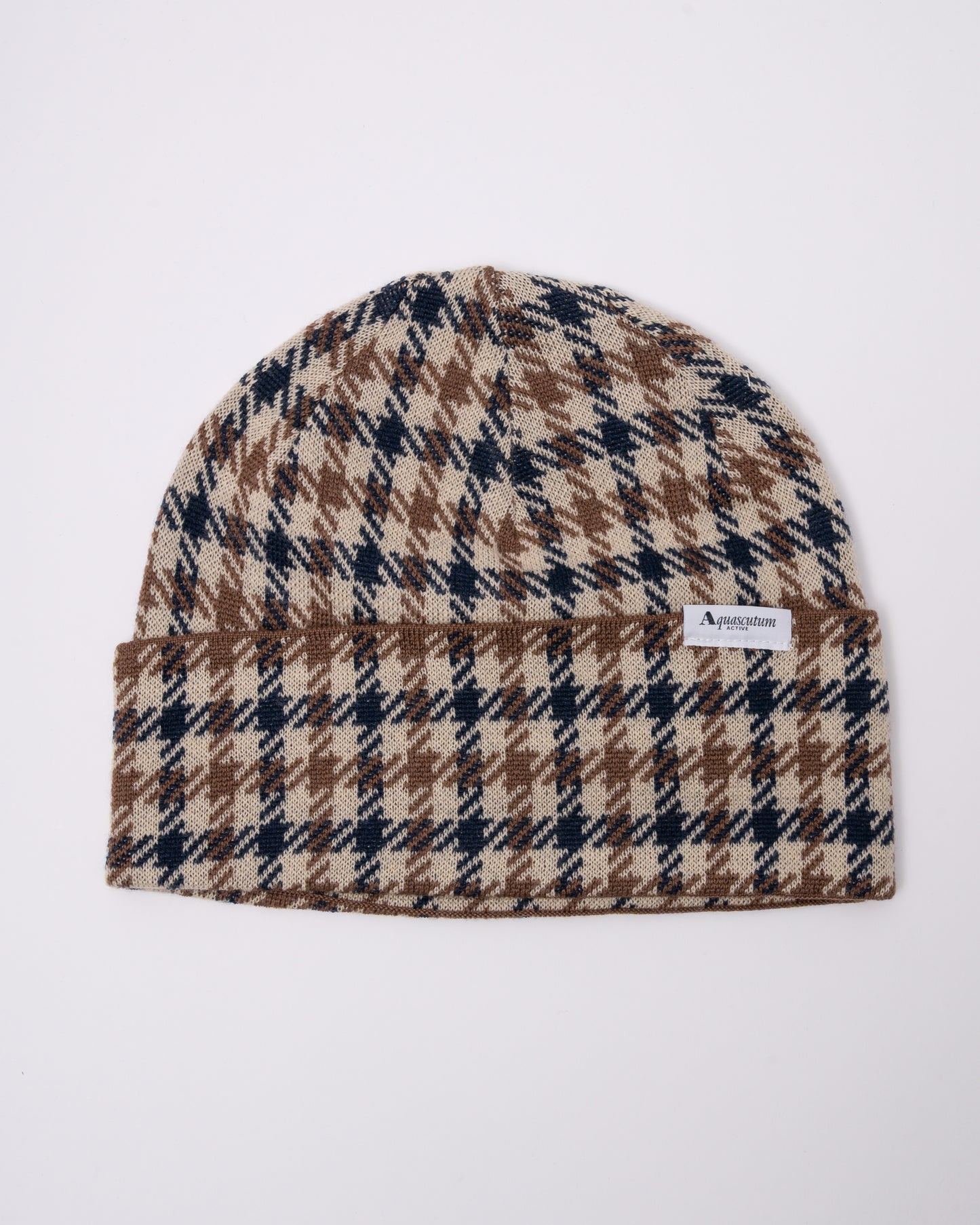 Aquascutum Club Check Beanie in Club Check
