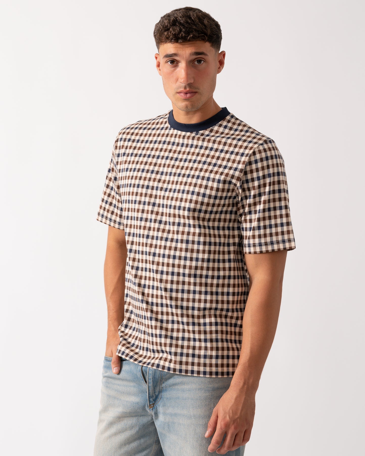 Aquascutum Mens Iconic T-Shirt - Navy 11