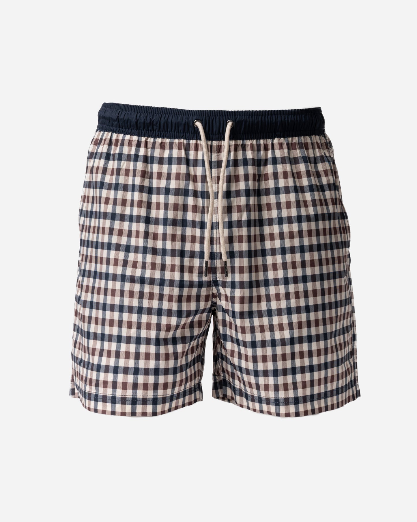 Aquascutum Mens Iconic Volley Swim Shorts in Club Check 28