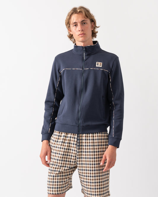 Aquascutum Mens Scuba Piping Track Top in Navy 11