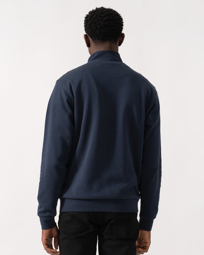 Aquascutum Mens 1/4 Zip Fleece - Navy 11