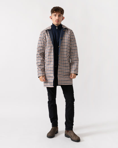 Aquascutum Mens Archival Reversible Mid Coat - Navy 11