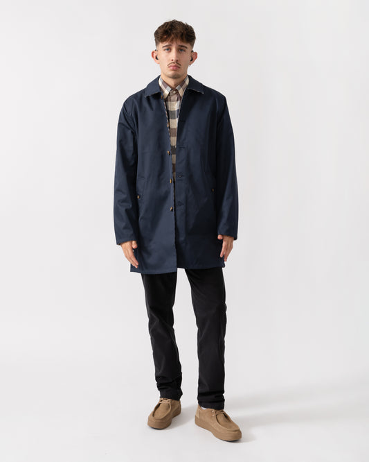 Aquascutum Mens Archival Reversible Mid Coat - Navy 11