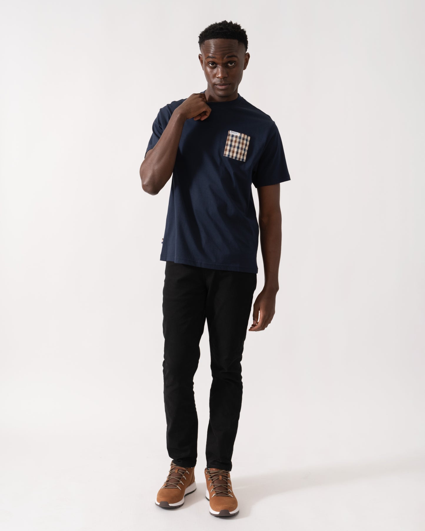 Aquascutum Mens Iconic Pocket T-Shirt - Navy 11