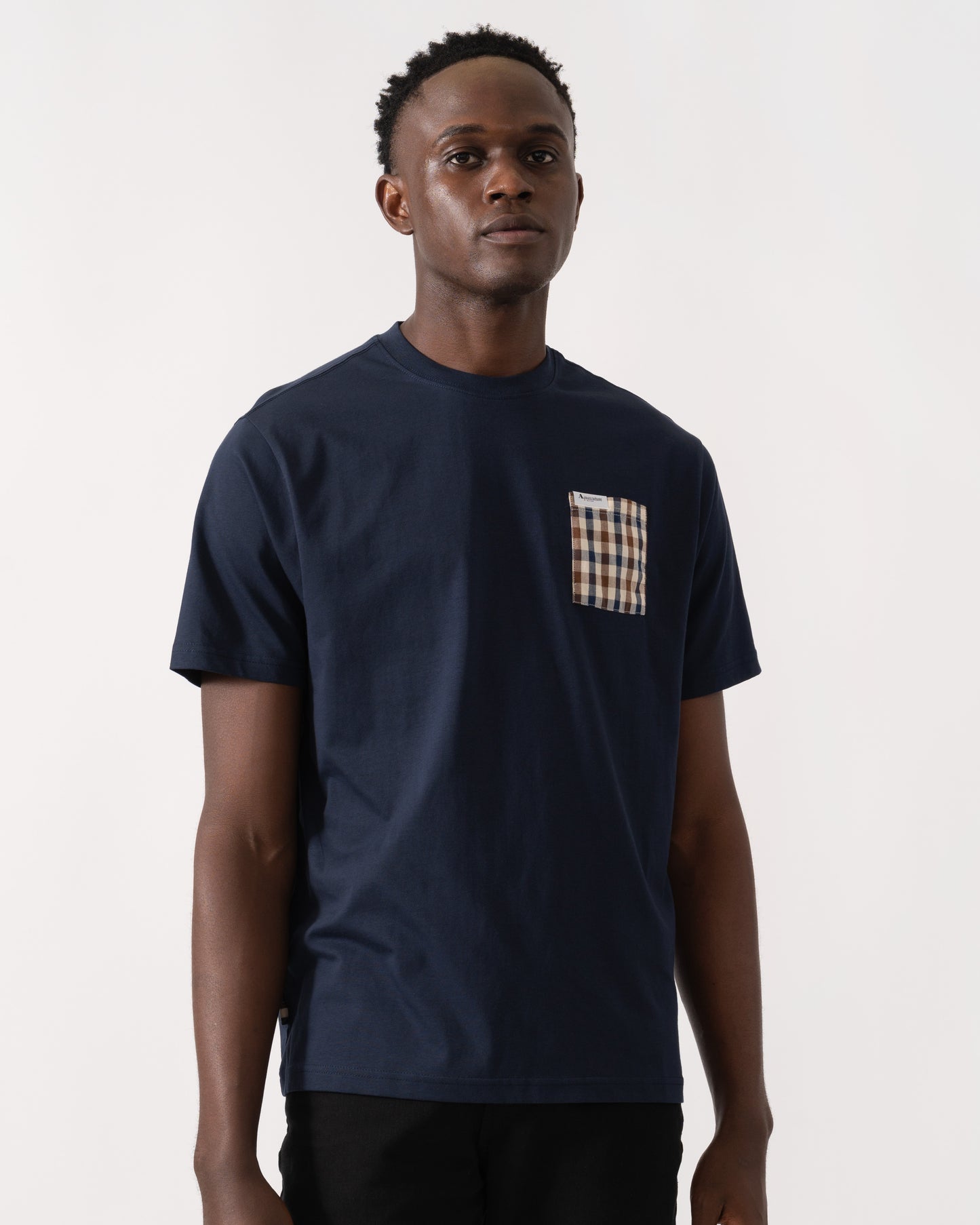 Aquascutum Mens Iconic Pocket T-Shirt - Navy 11
