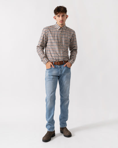 Aquascutum Mens Iconic Shirt - Club Check 28