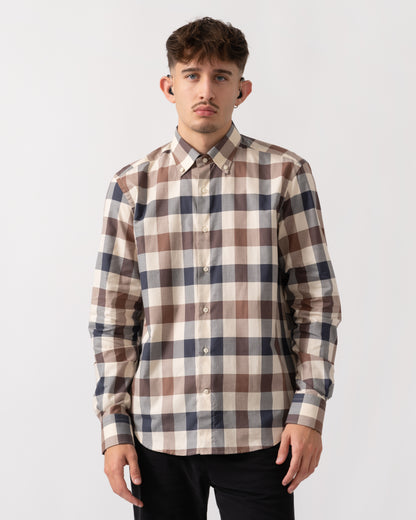 Aquascutum Mens Macro Iconic Shirt - Macro Club Check 30