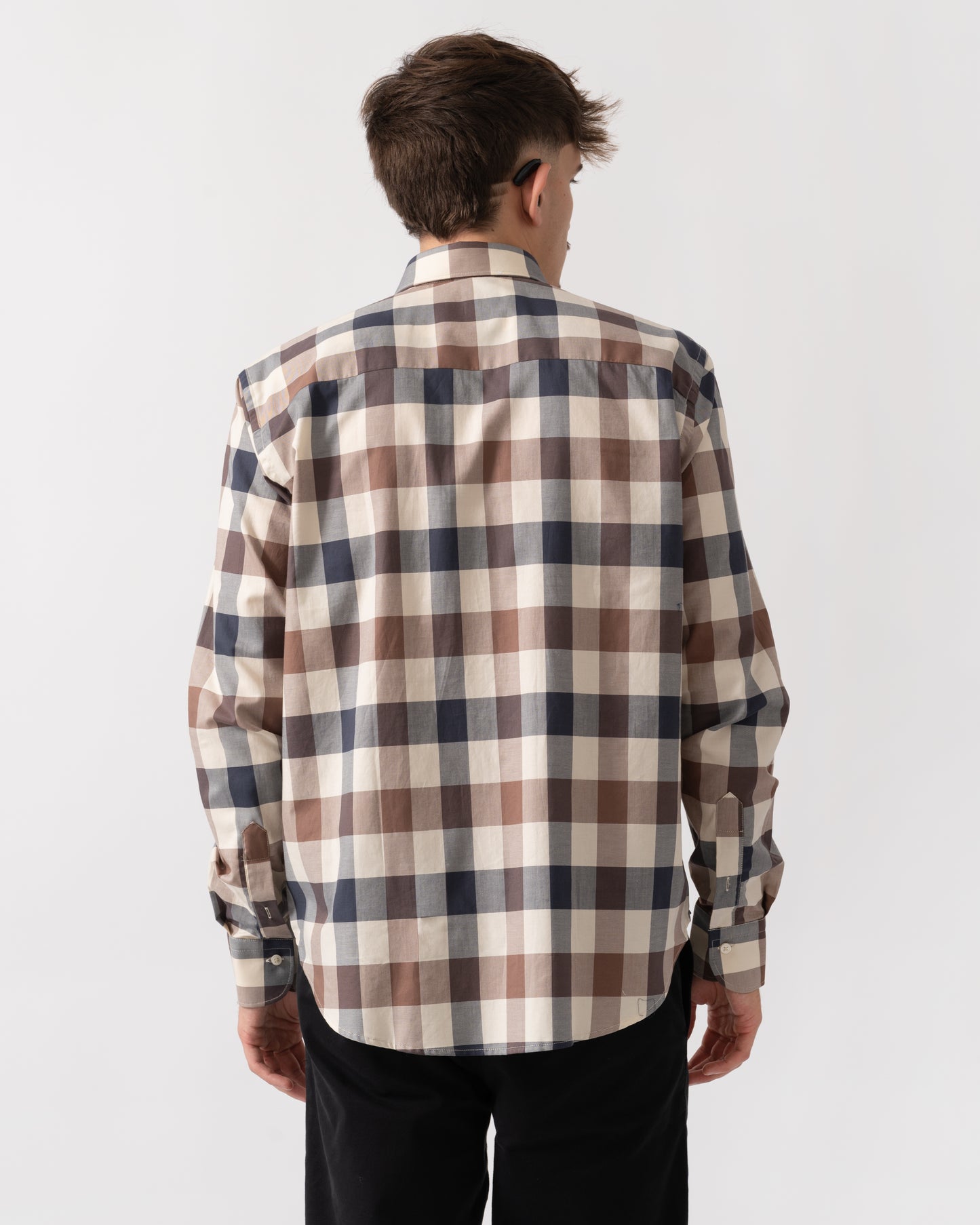 Aquascutum Mens Macro Iconic Shirt - Macro Club Check 30