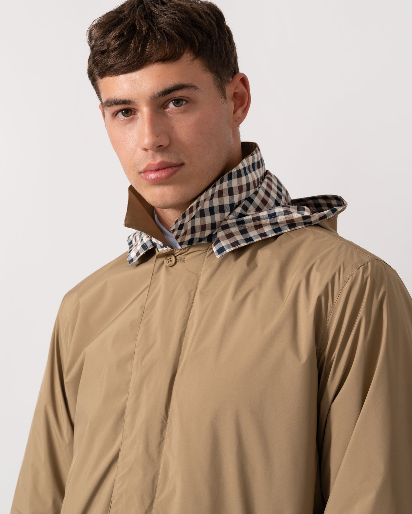 Aquascutum Mens Packable Trenchcoat - Khaki 38