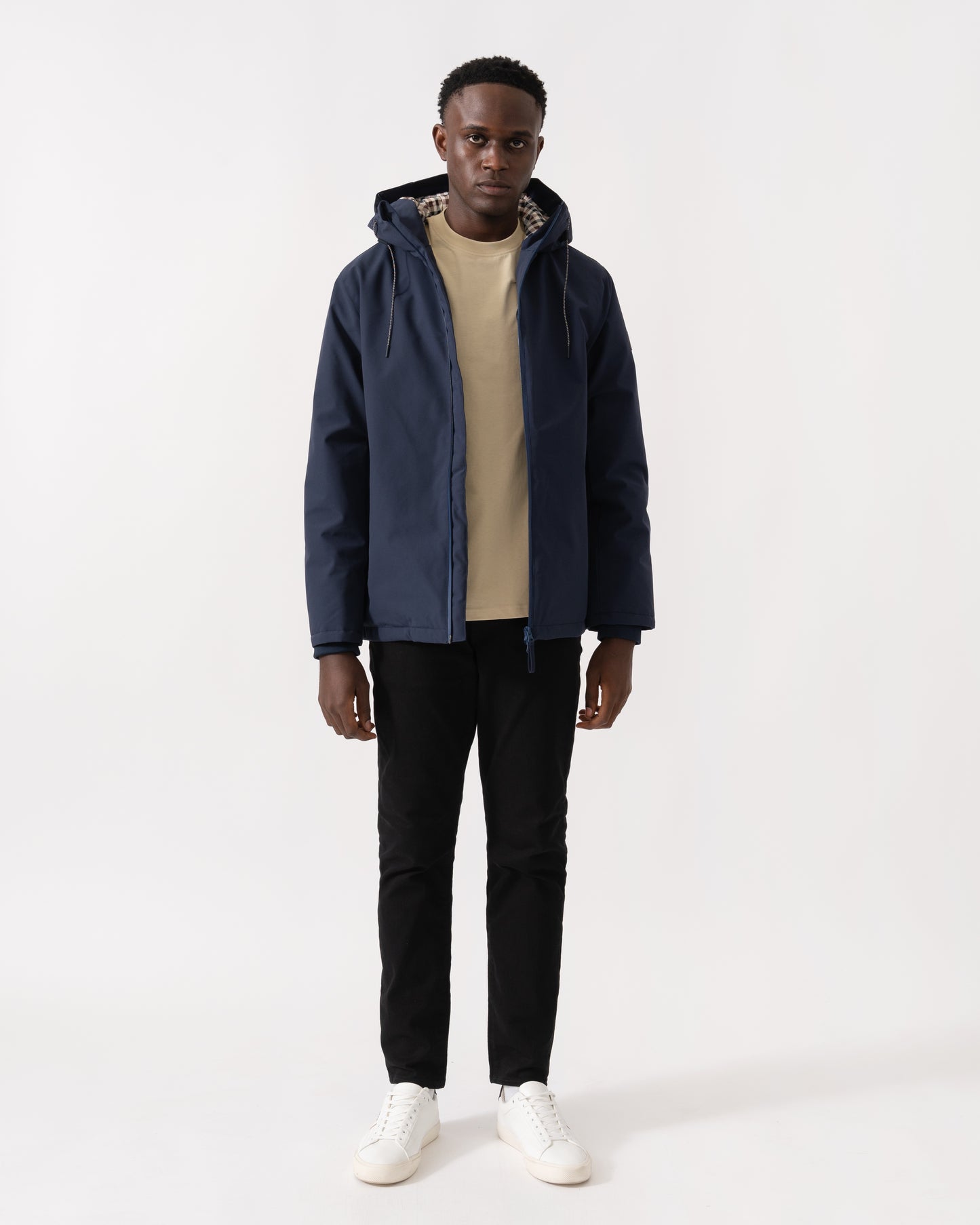 Aquascutum Mens Soft Shell Mid Parka - Navy 11