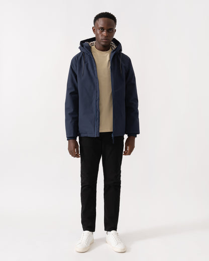 Aquascutum Mens Soft Shell Mid Parka - Navy 11