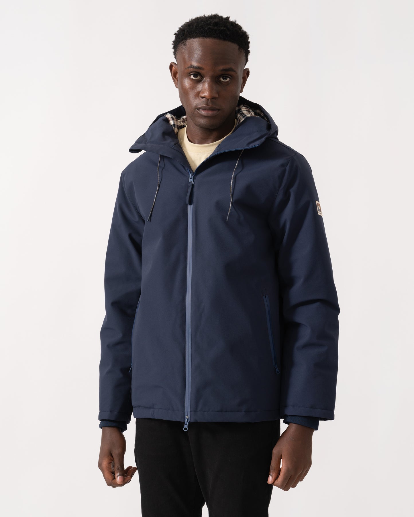 Aquascutum Mens Soft Shell Mid Parka - Navy 11