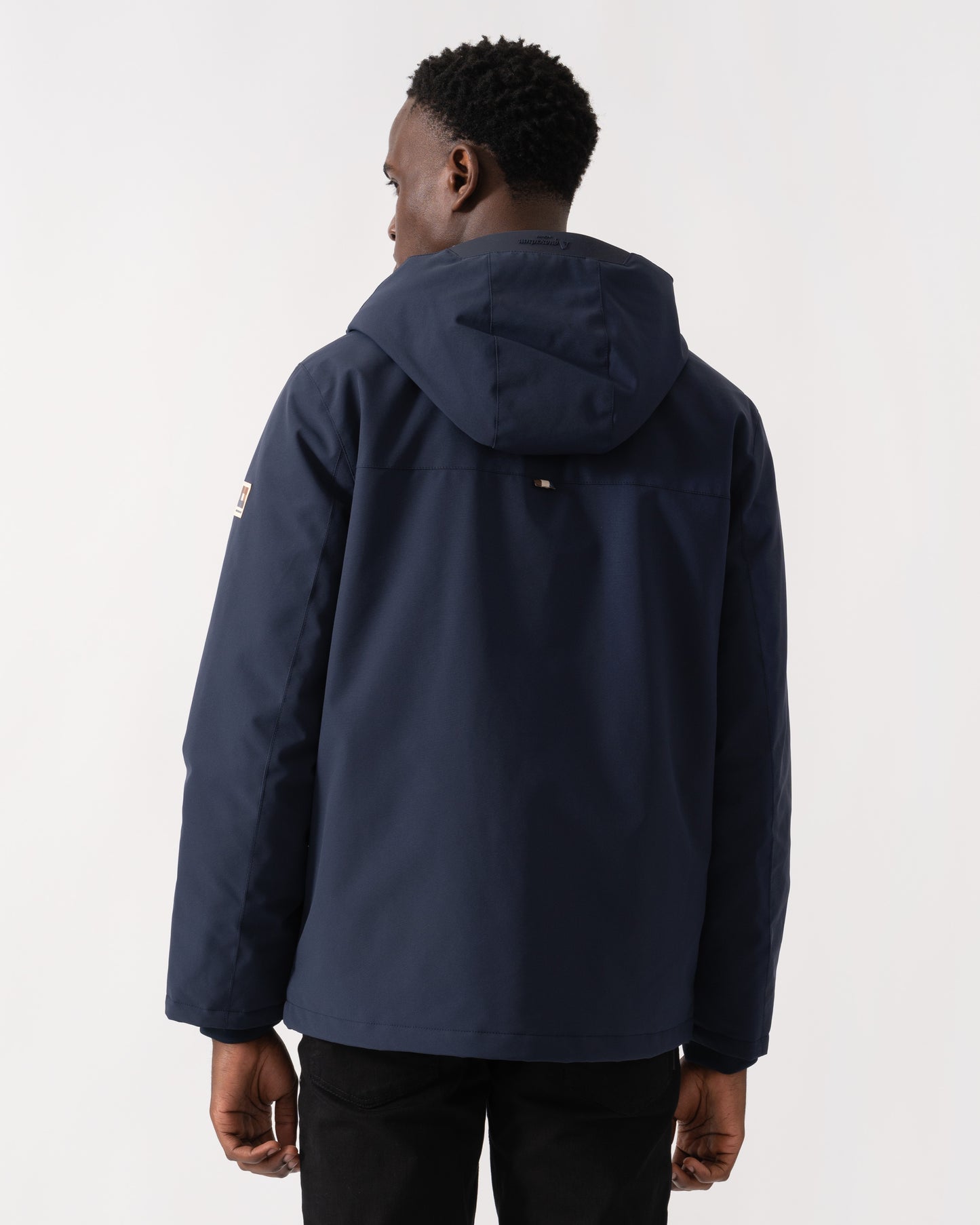 Aquascutum Mens Soft Shell Mid Parka - Navy 11