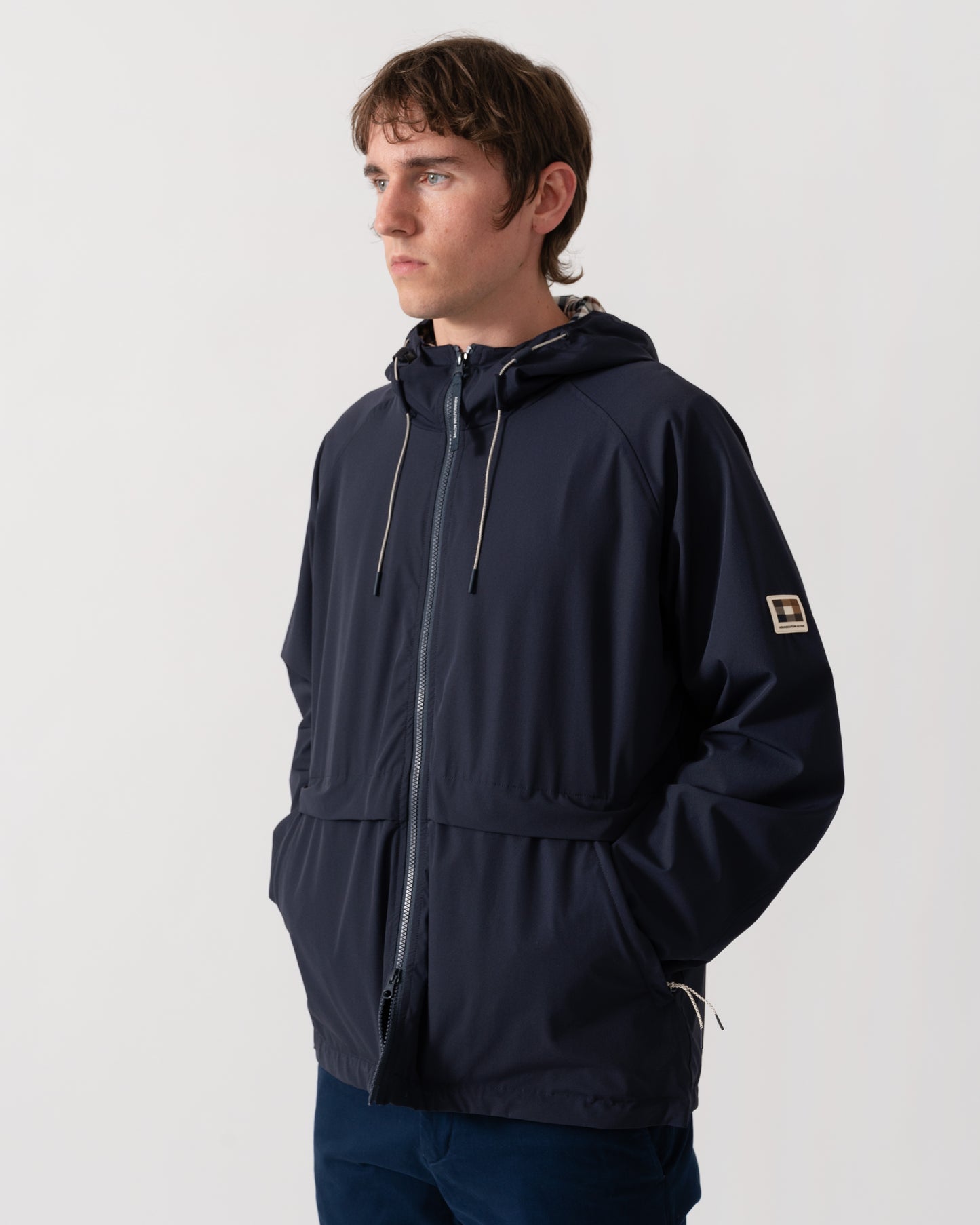 Aquascutum Mens Shell SP Hooded Jacket - Navy 11
