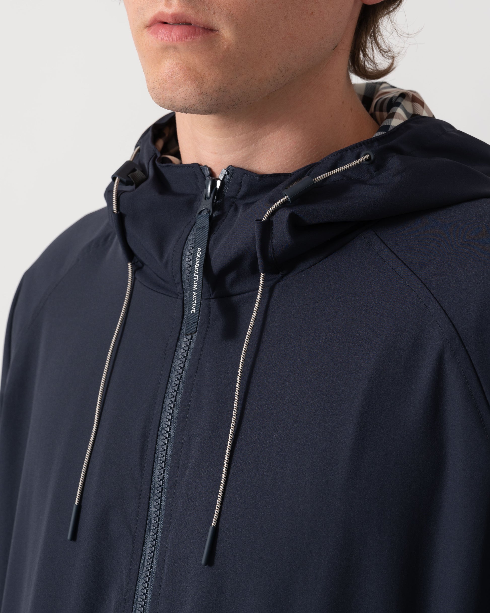 Aquascutum Mens Shell SP Hooded Jacket - Navy 11