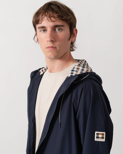Aquascutum Mens Shell SP Hooded Jacket - Navy 11