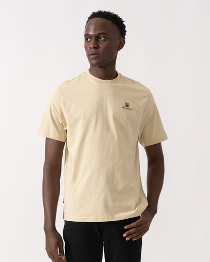 Aquascutum Mens Small Logo T-Shirt - Beige 03