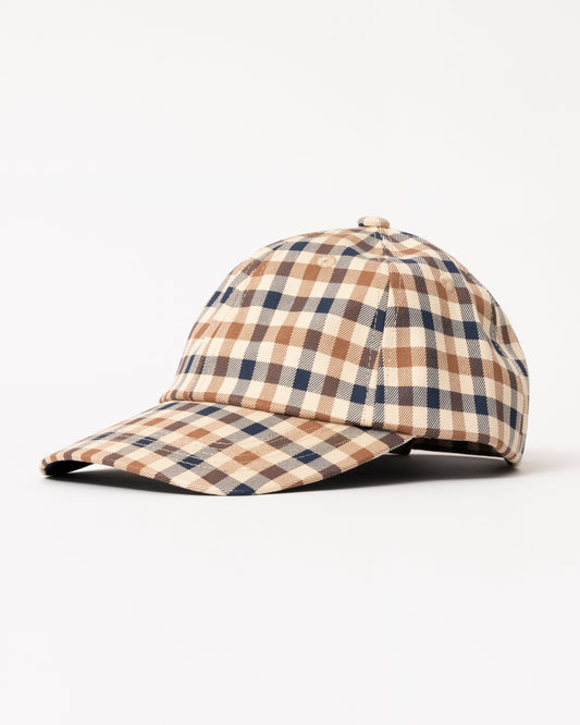Aquascutum Merino Baseball Cap - Club Check 28