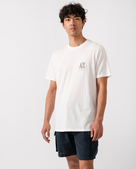 Armani Exchange Mens T-Shirt XM000365-AF12308 - Off White U0009