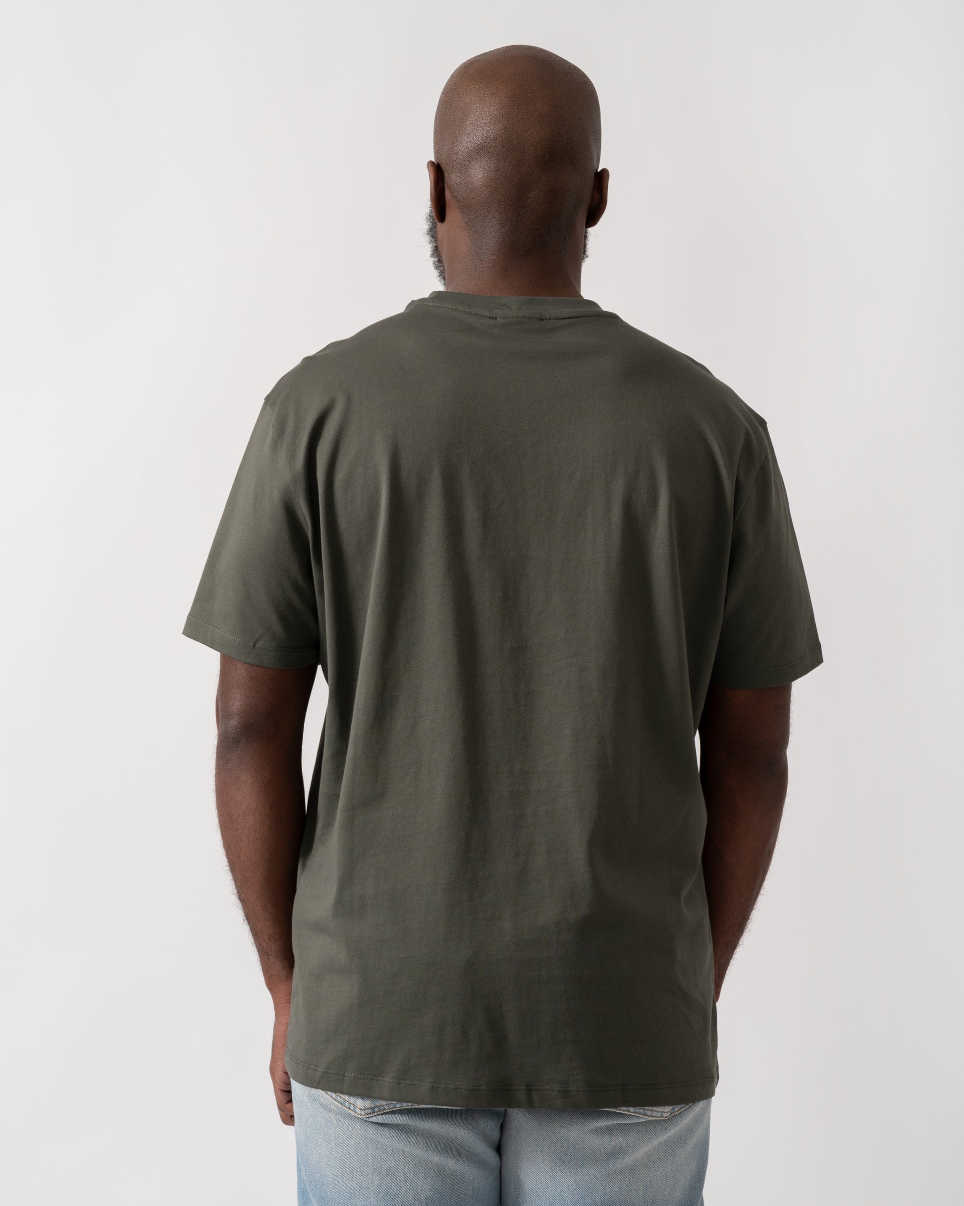 shot of a Model wearing an Armani Exchange Mens T-Shirt in Chimera