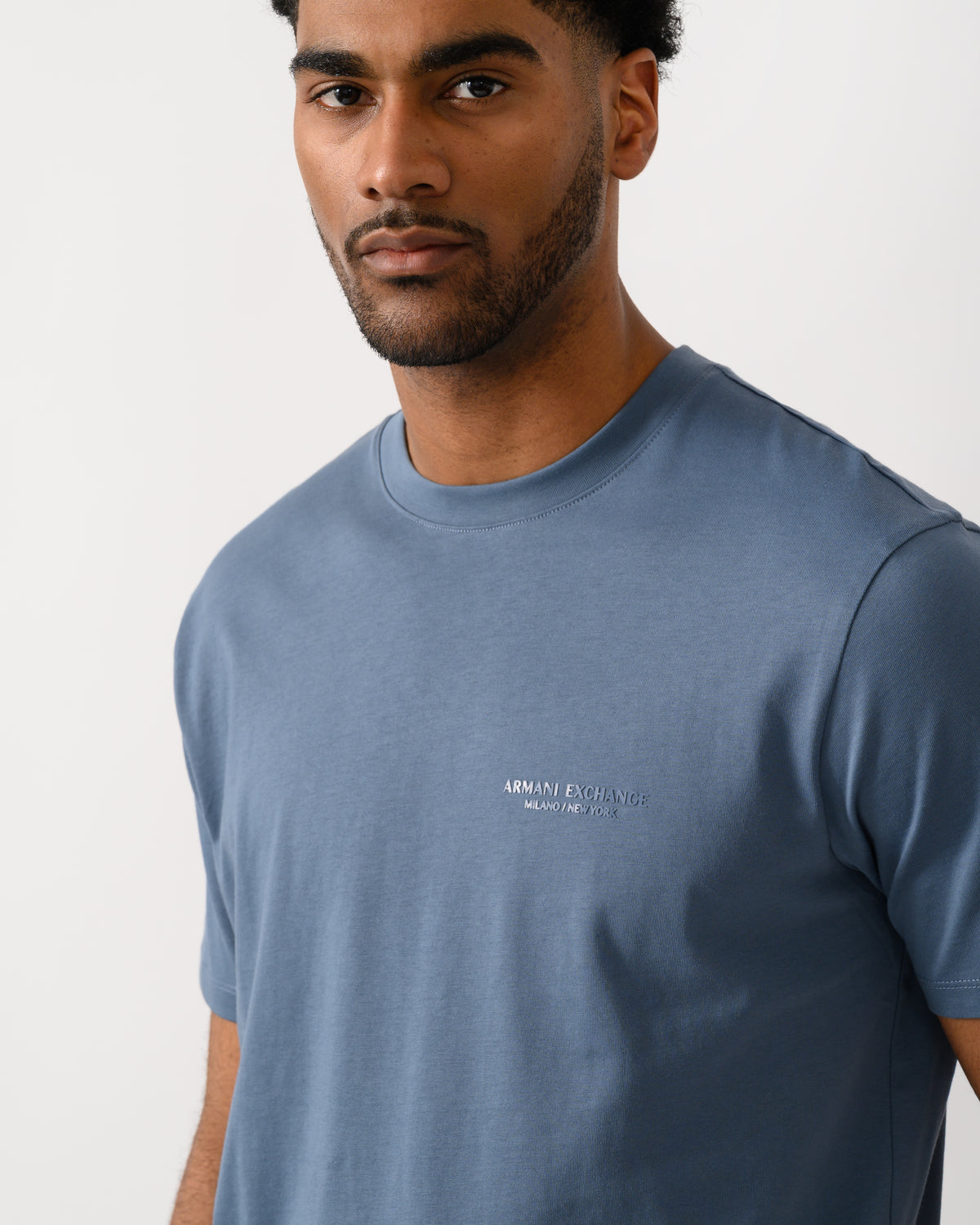 U9302 Armani Exchange Mens T-Shirt with Small Milano/New York Logo - China B ...