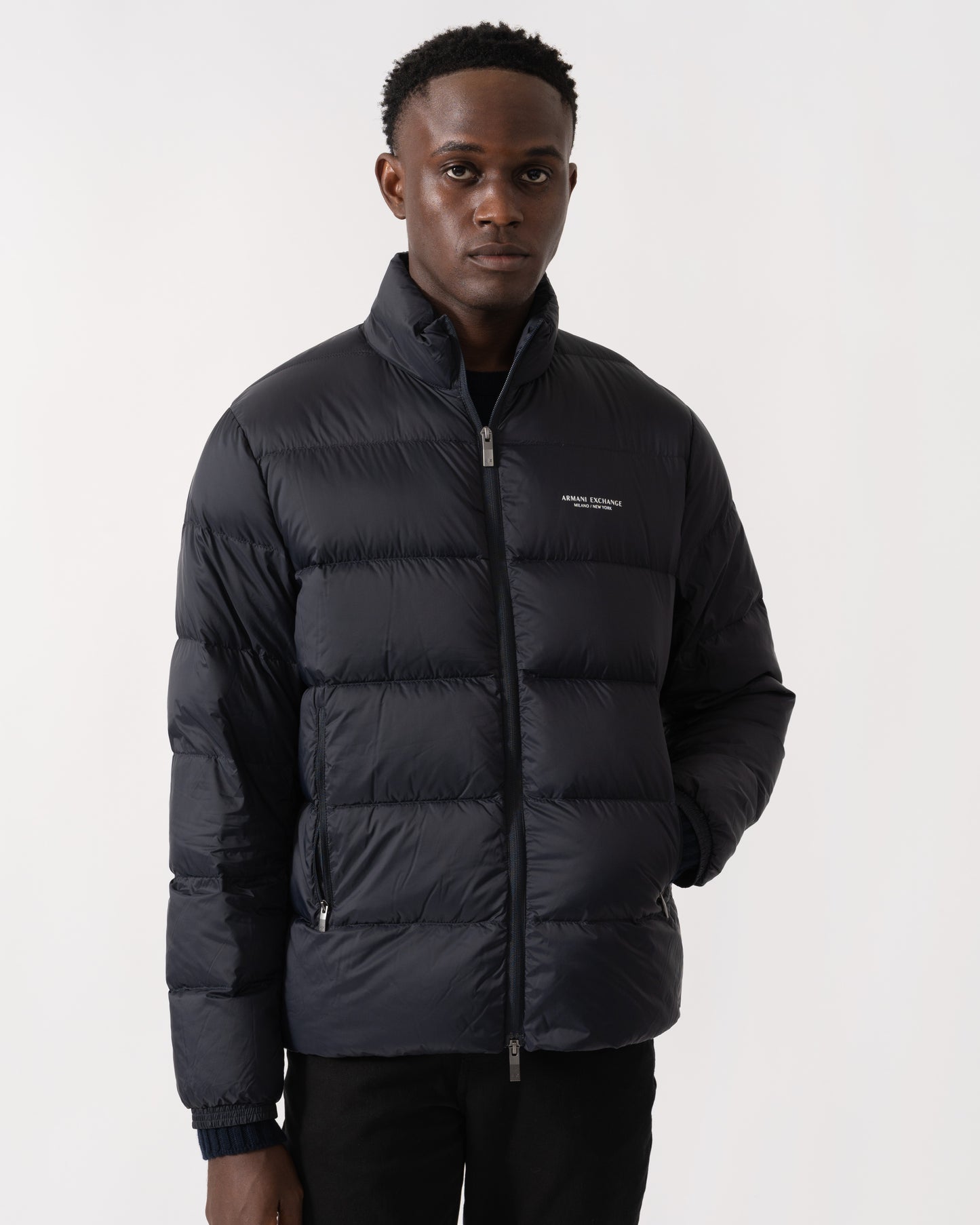 Armani Exchange Mens Down Jacket XM001575-AF16927 - Deep Navy UB101 - CHO - Designer Mens Padded Jackets