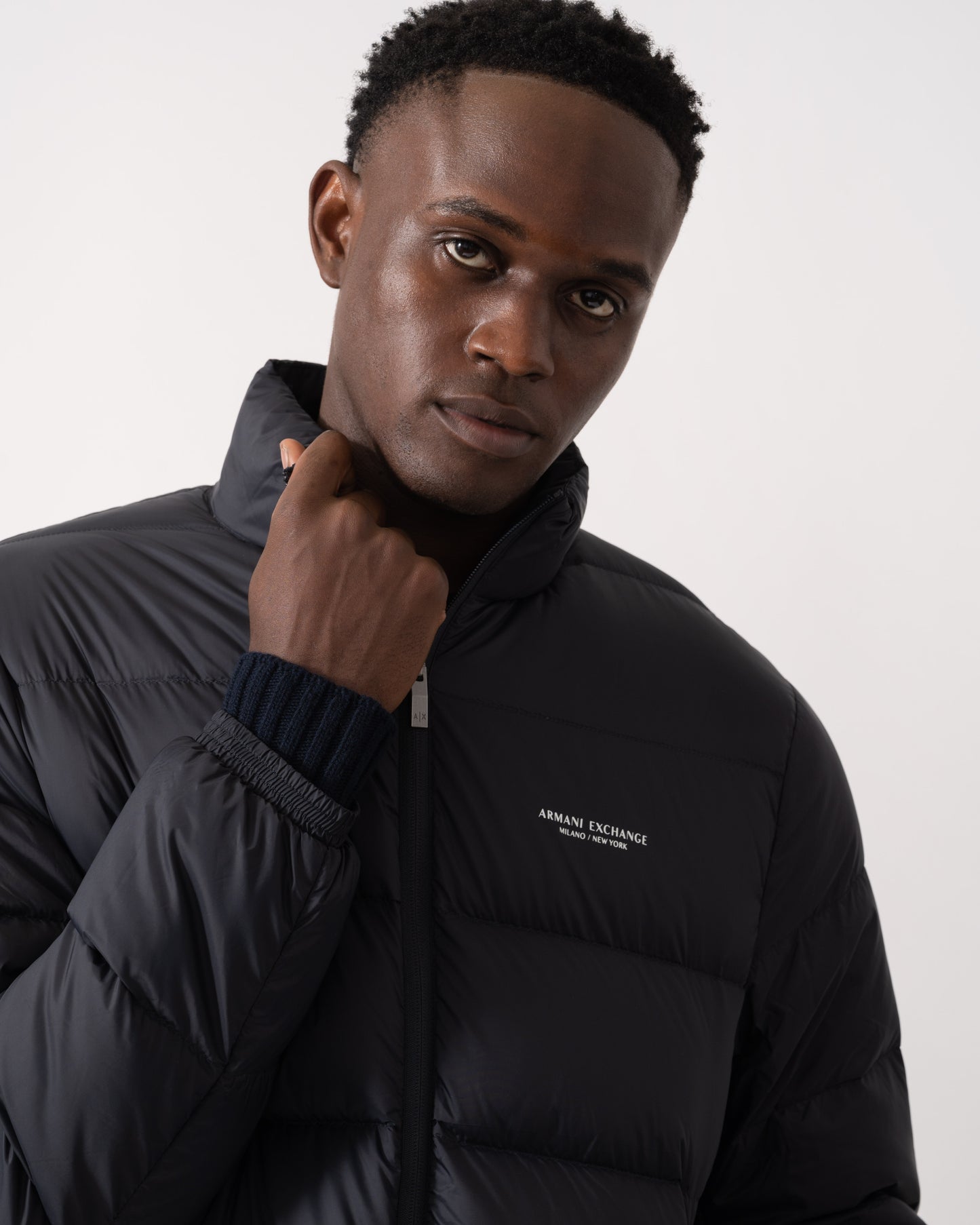 Armani Exchange Mens Down Jacket XM001575-AF16927 - Deep Navy UB101 - CHO - Designer Mens Padded Jackets