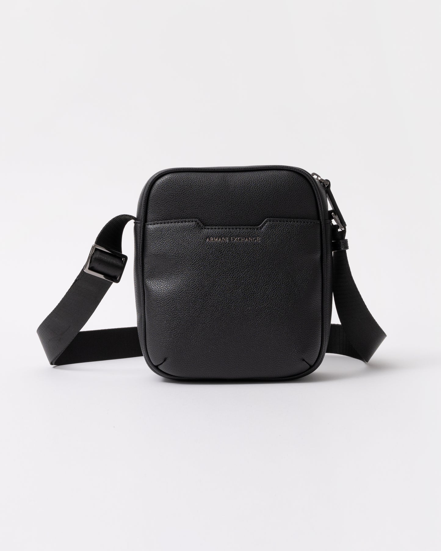 Armani Exchange Mens Boxy Messenger Bag - Black UC001 front