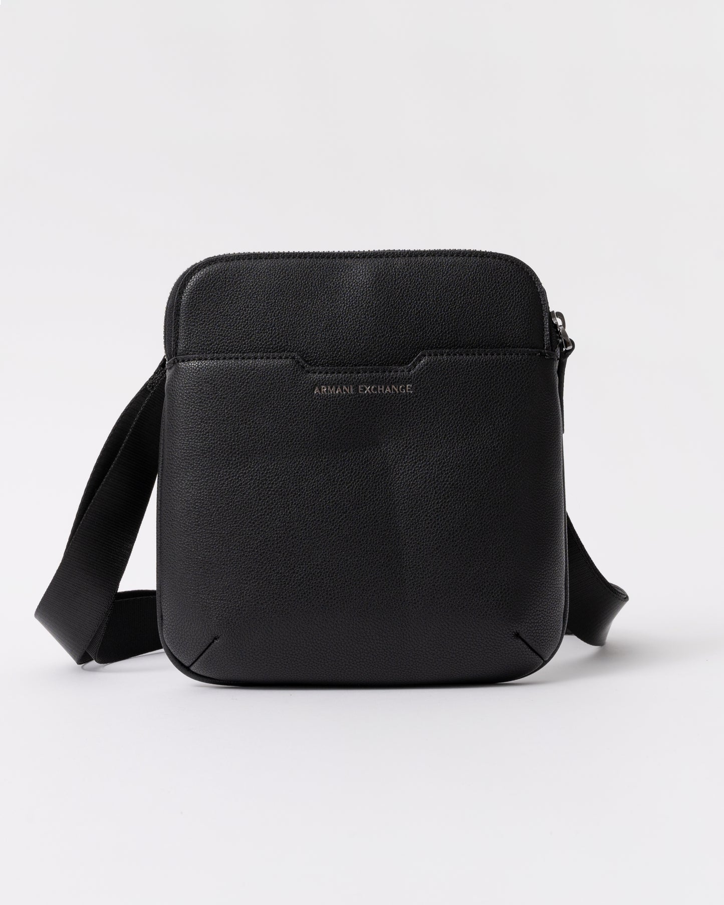 Armani Exchange Mens Slim Envelope Messenger Bag - Black UC001 front